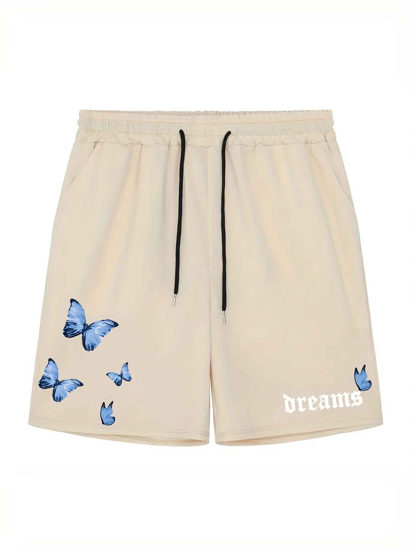 Men's Casual Solid Elastic Waist Drawstring Shorts for Summer