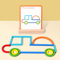 Wooden Sticks and Rings Educational Toy for Kids