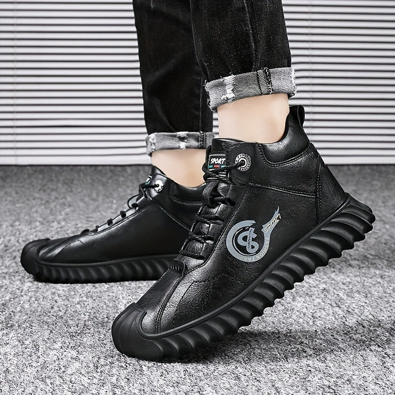 Men's Vintage Lace Up High Top Boots