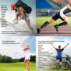 20-30mmHg Compression Golf Sport Socks Medical Nursing Prevent Varicose Veins