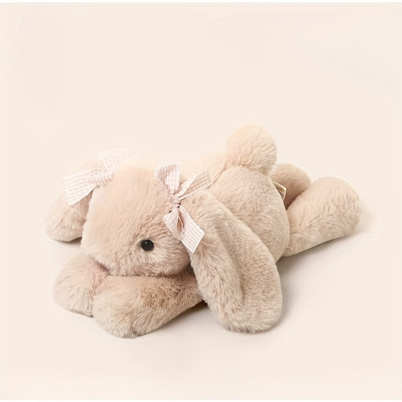 Adorable Stuffed Rabbit Toy with Bow - 35cm Plush Doll