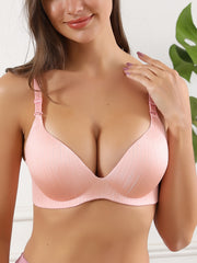 Comfortable Solid T Shirt Bra Push Up Bra Women's Lingerie
