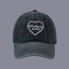Love Letter Embroidered Dad Hat Baseball Cap Washed Distressed