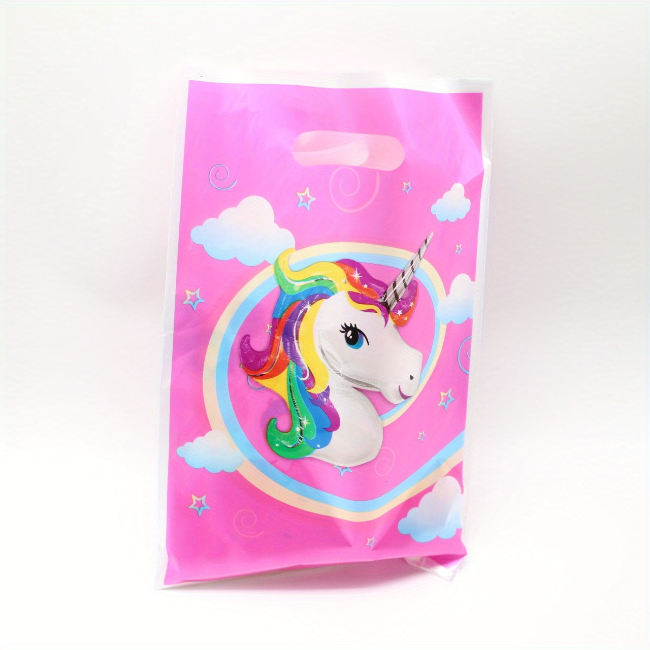 Unicorn Tablecloth & 10 Treat Bags Party Supplies