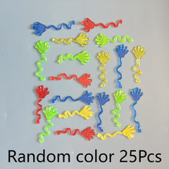 52pcs Colorful Wall Stick Palm Toys Flexible Rubber Climbing Hands