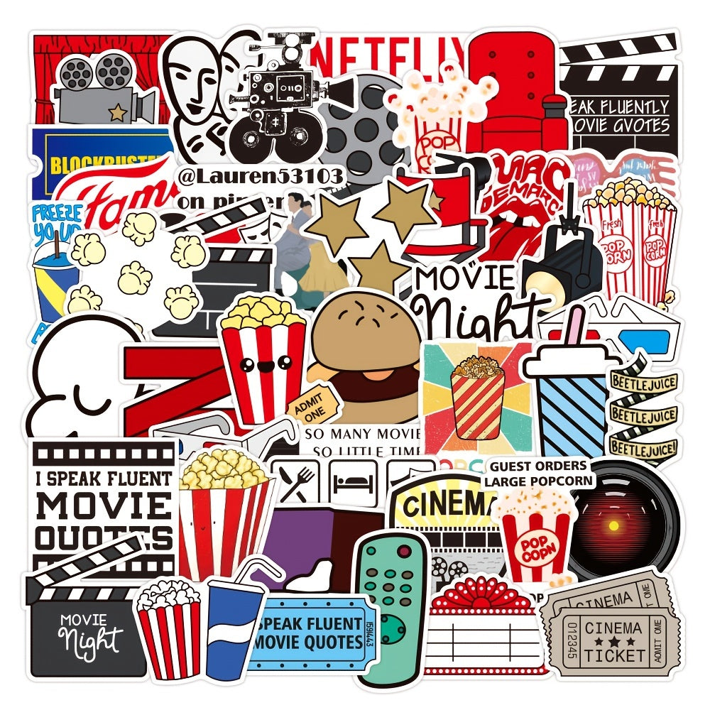 50pcs Movie Party Series Doodle Waterproof Stickers DIY Creative Toys