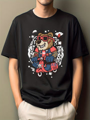 Men's Hip Pop Squirrel Print Tee