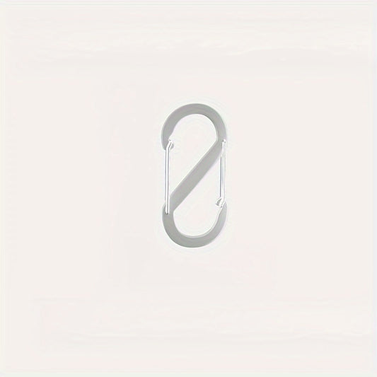 2pcs S Type Mountaineering Buckle Aluminum Alloy 8 Buckle Multifunctional