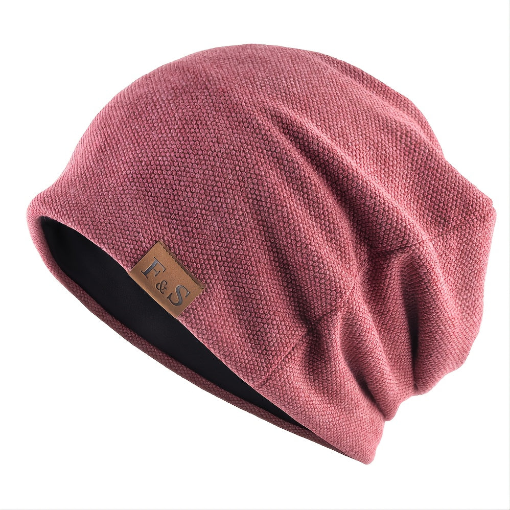 Warm Knitted Beanie Hat for Men and Women Solid Hip hop Style