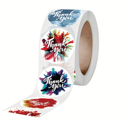 500pcs Round Floral Thank You Stickers Wedding Favors Envelope Seal Labels