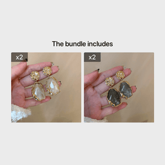 Plastic Geometric Earring Antique Drop Earring Character 100pcs