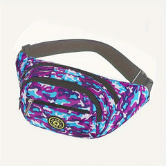 Large Capacity Camo Waist Bag Wear Resistant Function Shoulder Bag