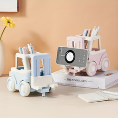 Cartoon Car Pen Holder Desktop Organizer Ornaments