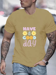Men's Active Graphic Tee for Summer