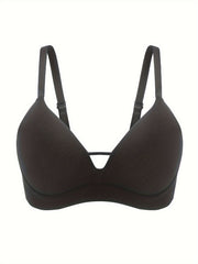 Hollow Out T Shirt Bra Push Up Bra Women's Lingerie