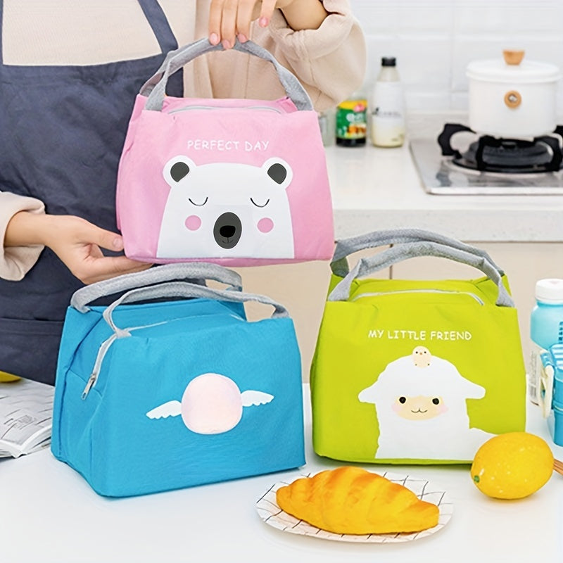 Cartoon Animal Lunch Tote Bag Insulated Cooler Bags For Teenage