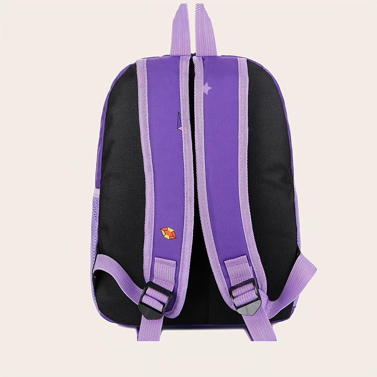 Cartoon Unicorn Pattern Backpack Zipper Bookbag Casual School Bag