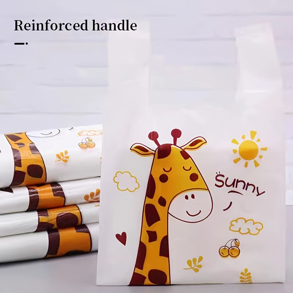 50pcs Plastic Bulk Shopping Bags Restaurant Bag T Shirt Plastic Bags In Bulk