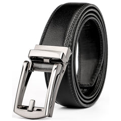 Ruaite Men's Auto Buckle Leather Belt