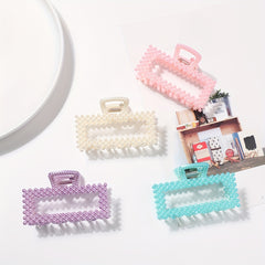 Faux Pearl Claw Clip Hair Clip Style Hairclip Women Girls Thick Hair