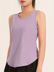 Women's Hollow Sports Tank Top - Sleeveless Running Top