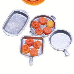 Toy Steak Frying Pan Set Plastic Kitchen Baking Tray DIY Home S