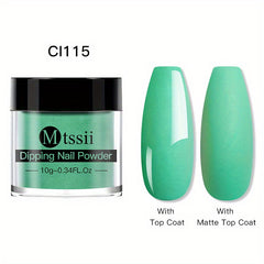 Dipping Powder 12 Colors Dip Nail Powder Kits Glossy Professional Set