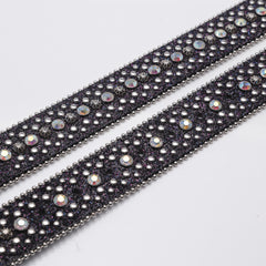 Unisex Rhinestone Belt with Pin Buckle