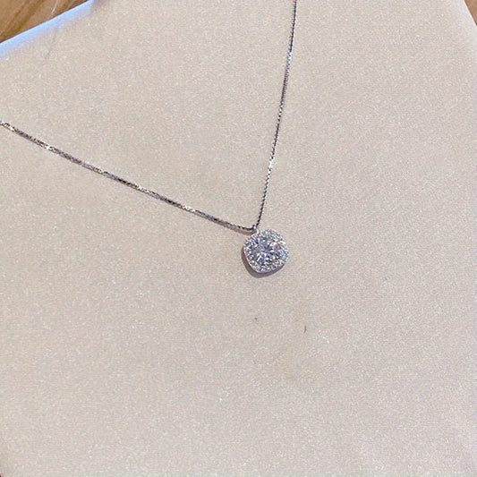Cubic Zirconia Pendant Necklace For Girls