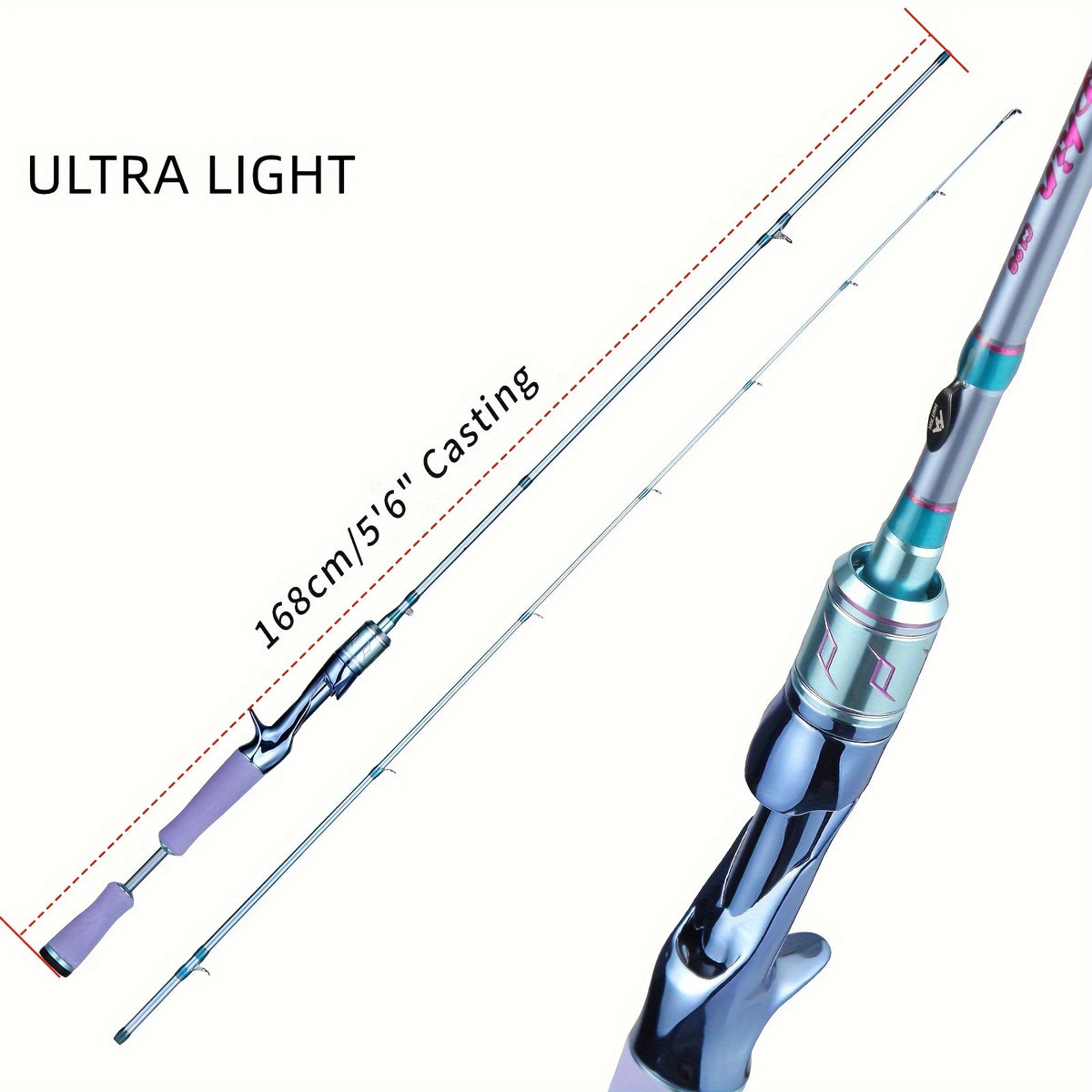 Dolphin Spinning & Casting Fishing Rod M Power 24Ton IM6 Graphite Carbon Fiber
