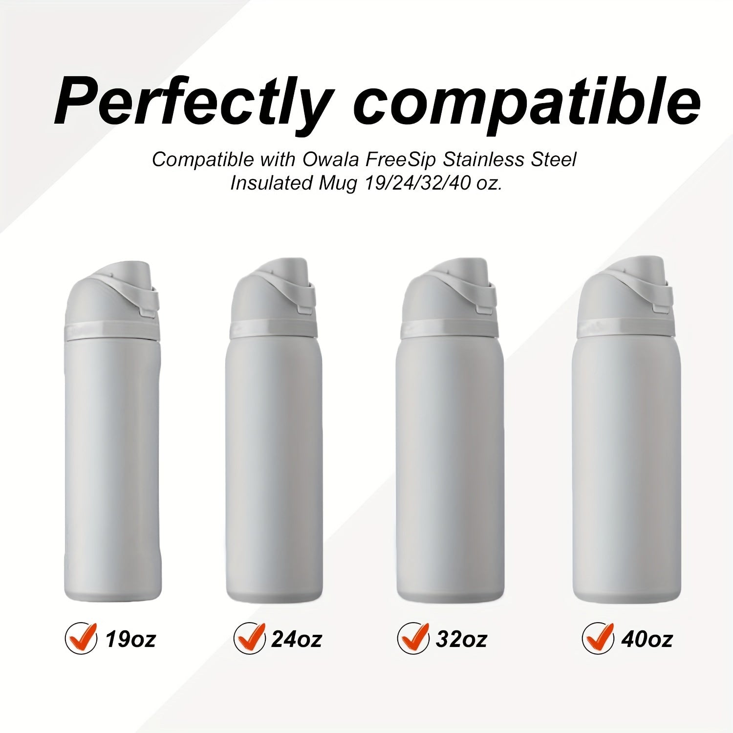 4pcs Water Bottle Top Lid Replacement for Owala 19 24 32 40oz