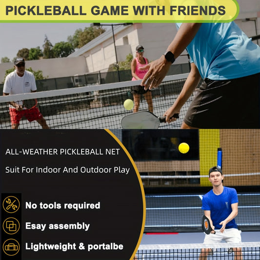 Metal Frame Pickleball Net Tennis Net For Practice And Training