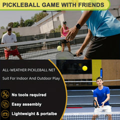 Metal Frame Pickleball Net Tennis Net For Practice And Training