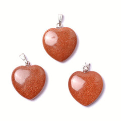 Natural Gemstones Heart Reiki Chakra Pendant