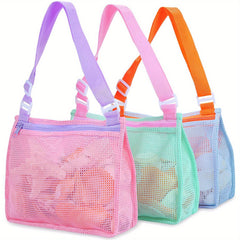 3Pcs Beach Toy Mesh Bag for Boys & Girls