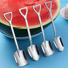 6pcs Stainless Steel Chopping Spoon for Coffee Ice Cream Desserts