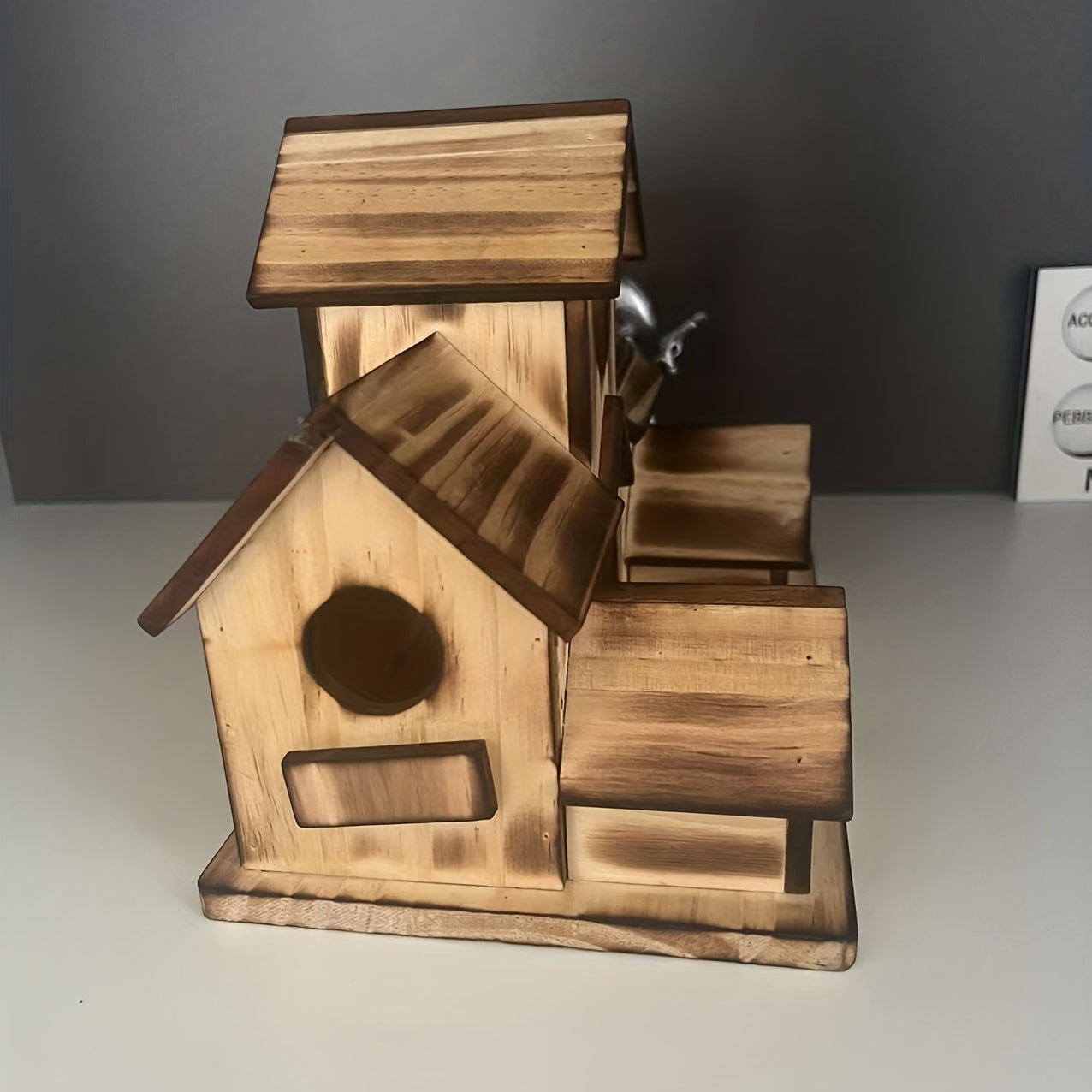 Stylish Wooden Bird House for Outdoor Garden D&eacute;cor