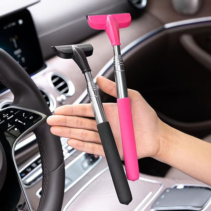 Retractable Wiper for Car, Windows, Glass - Portable 2in1 Cleaning Tool