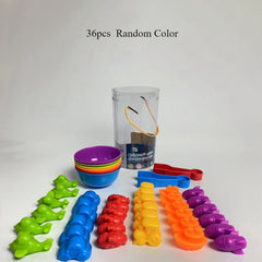 Kids' Rainbow Dino Counting & Classification Math Toy Set