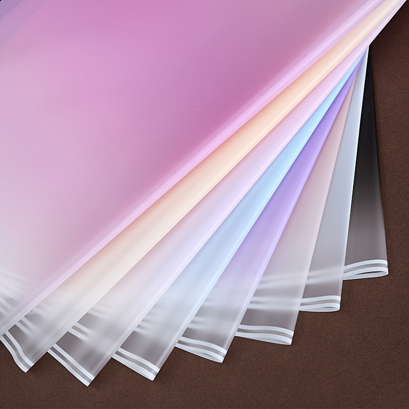 20pcs Gradient Sheet Paper Flower Bouquet Supplies Gift Wrapping