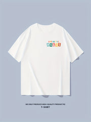 Cotton Break The Rules Print Men's Graphic Crew Neck T-shirt