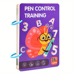 Pen Control Training Workbook Alphabet Number Tracing Pages