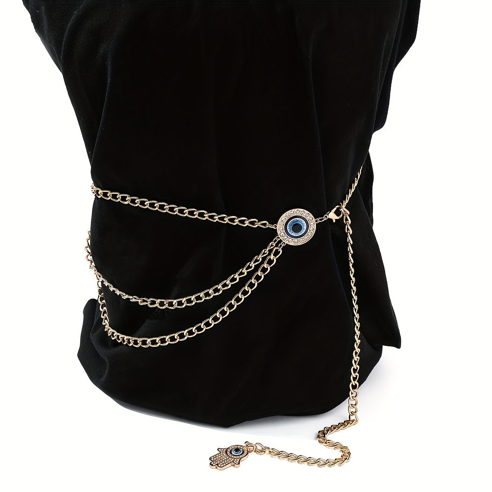 Tassel Chain Belts Multilayer Waist Chain Dress Belt