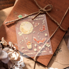 'The Little Prince' Fantasy Planet Rose Decoration Stickers