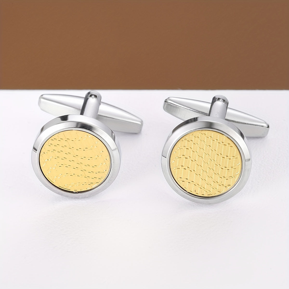 Round Cufflinks Business Shirt Buttons For Men