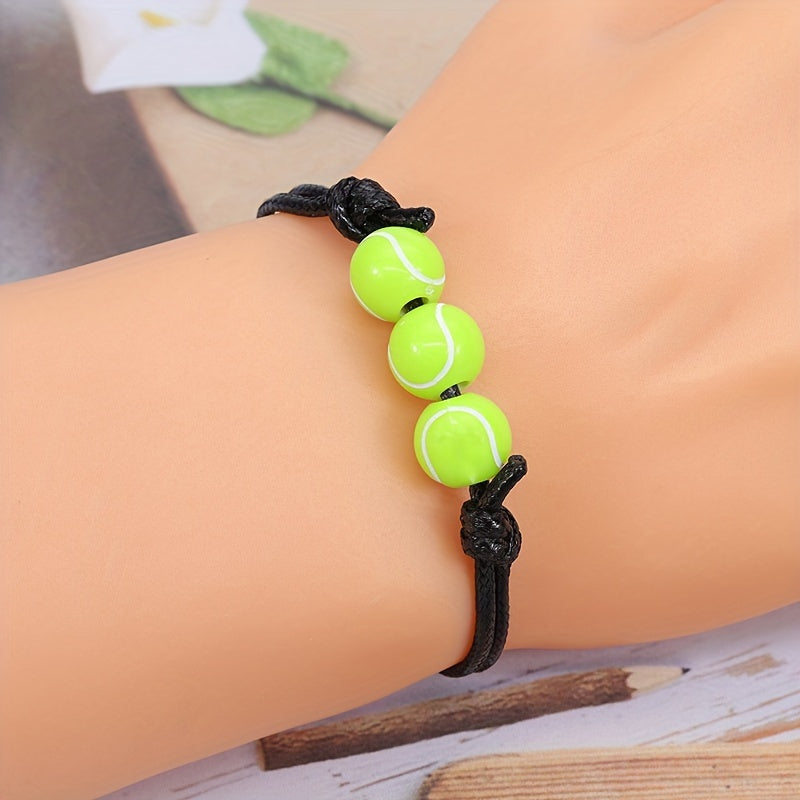 Tennis Sports Bracelet Beaded Personality Waterproof Hand Rope