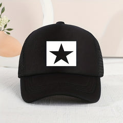 Sunshade Breathable Mesh Five-pointed Star Baseball Cap for Kids