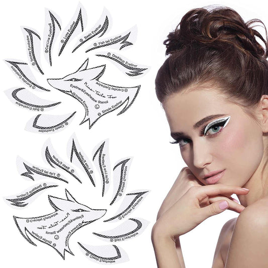 Eyeliner Eyeshadow Sticker Self Adhesive Stencil 2 Sheets