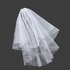 Romantic Bridal Veil with Floral Embellishments for Weddings