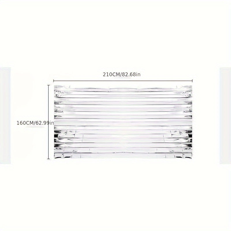Outdoor Winter Emergency Insulation Blanket Double sided Silvery